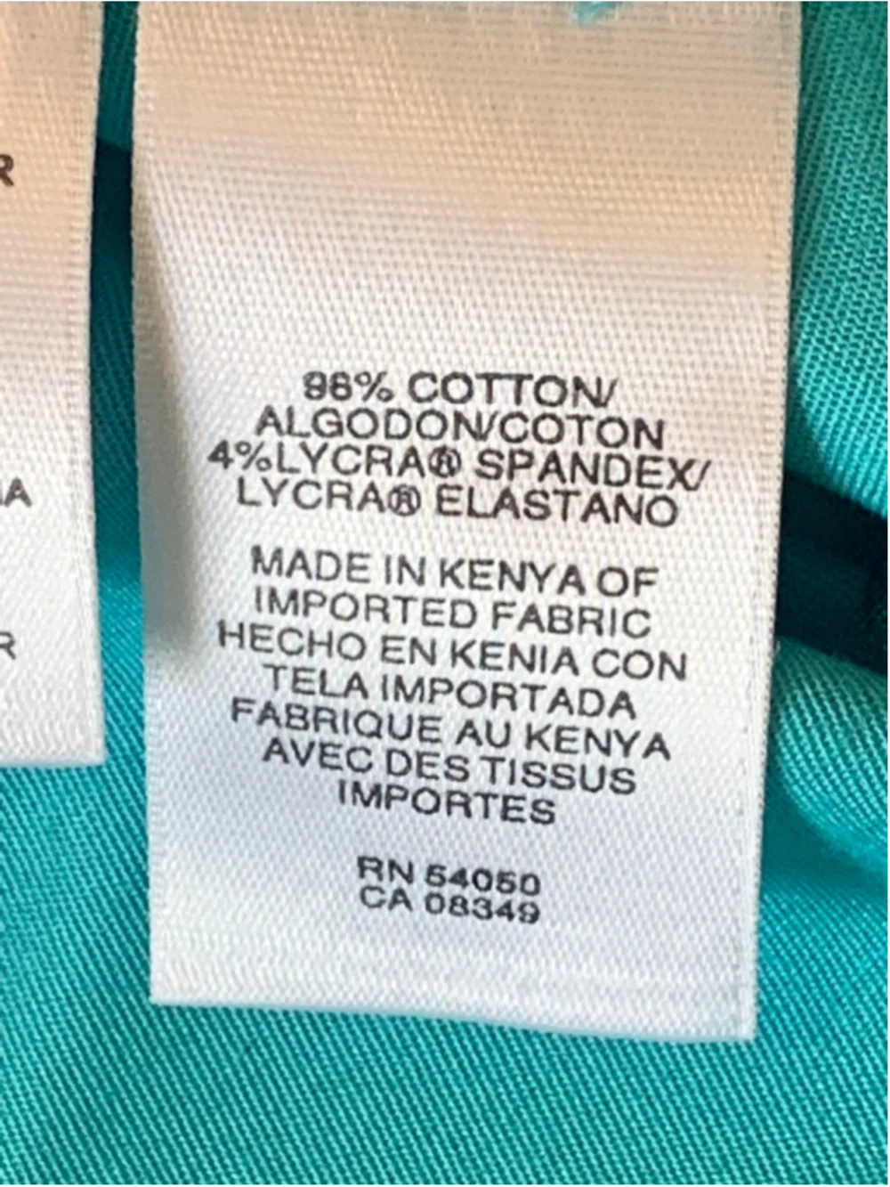 Jones New York Shorts 14 Turquoise Like New Stretch Bermuda - Picture 3 of 6